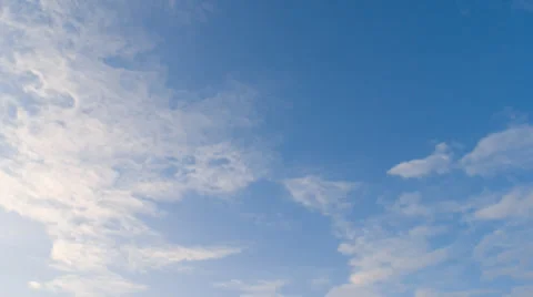 Blue cloudy sky background Video stock 37057326