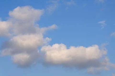 Blue cloudy sky for background Stock Photos