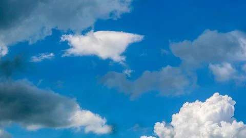 Blue cloudy sky as background Stock Photos