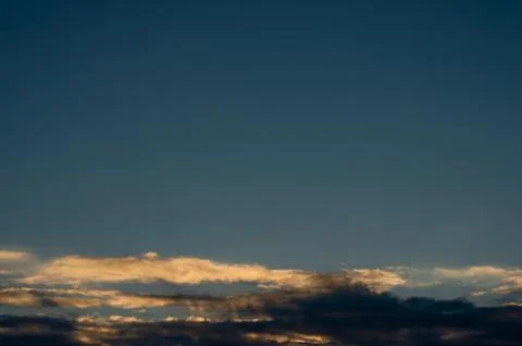 Blue Cloudy Sky during Sunset Stock Photos