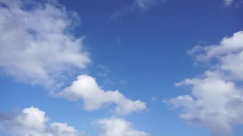 Blue Cloudy Sky part 6 Stock Footage 139018654