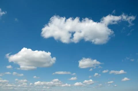 Blue cloudy sky Stock Photos