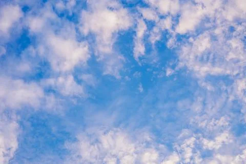 Blue cloudy sky Stock Photos