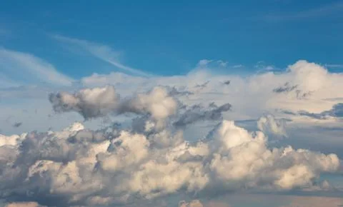 Blue cloudy sky Stock Photos