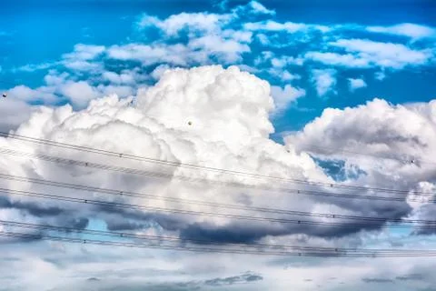 Blue cloudy sky Foto stock