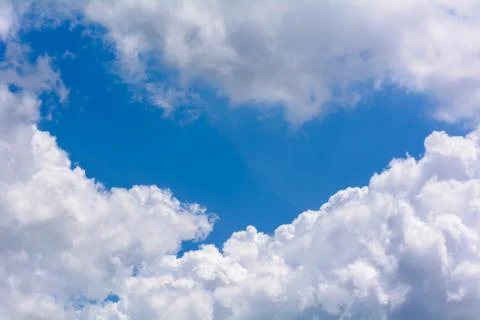 Blue cloudy sky Stock Photos