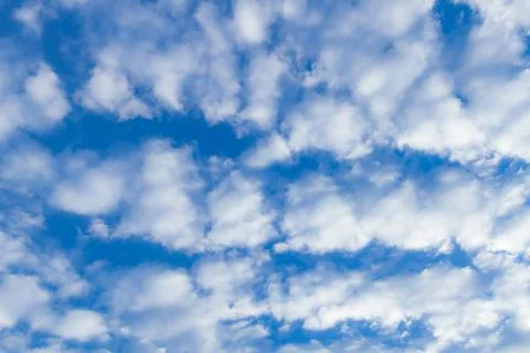 Blue cloudy sky. Stock Photos