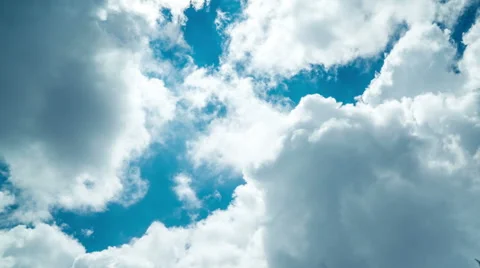 Blue cloudy sky timelapse cloudscape Stock Footage 68198152