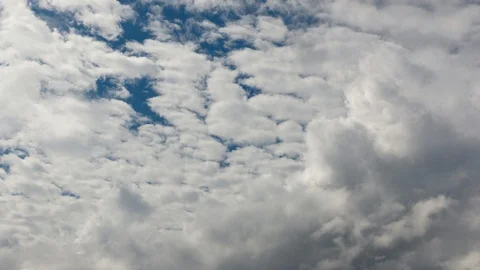 Blue cloudy sky timelapse cloudscape Stock Footage 94475070