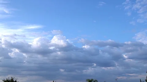 Blue Cloudy Sky Timelapse Stock Footage 82273425
