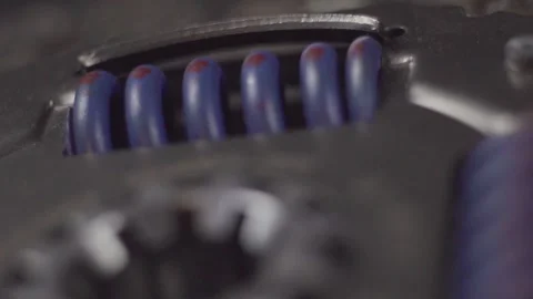 Blue Clutch Disc Spring 50 Stock Footage 289329924