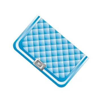 Blue clutch Stock Illustration