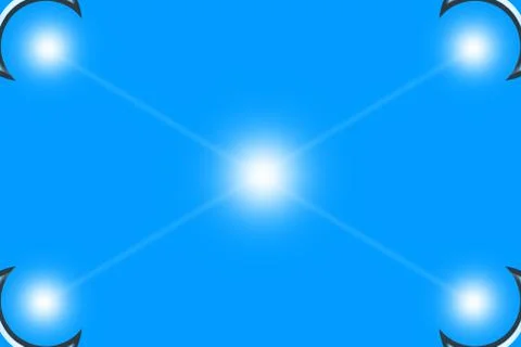Blue coceptual background with white rays of light Stock Illustration