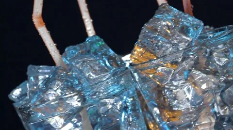 Blue cocktail Stock Footage 8604788