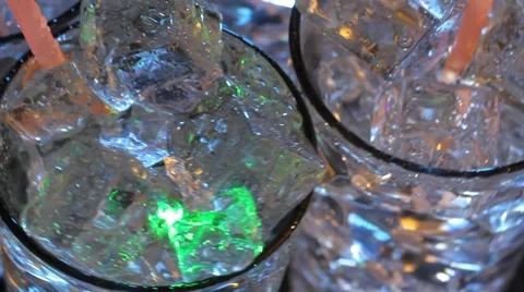 Blue cocktail Stock Footage 8605101