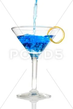 Blue cocktail Stock Photos