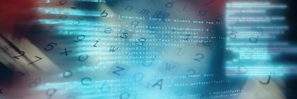 Blue code Illustrazione stock