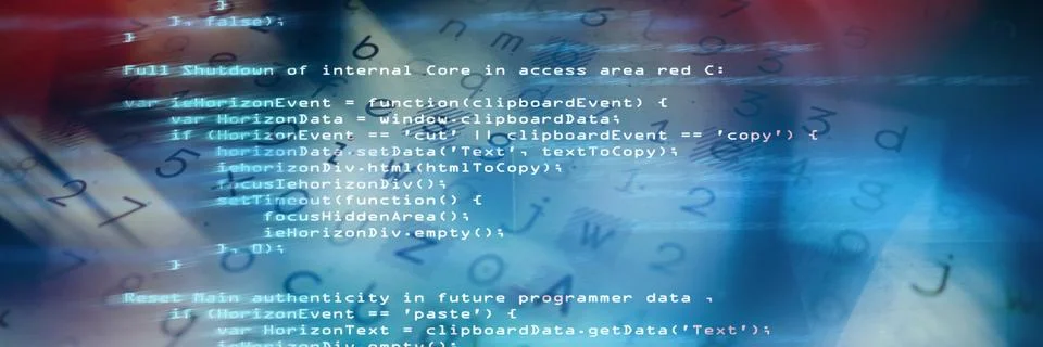 Blue code Illustrazione stock