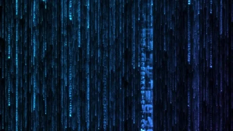 Matrix Code Number Blue Stock Footage ~ Royalty Free Stock Videos | Pond5