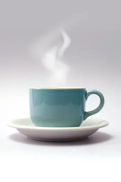 Blue coffee cup Stock Photos