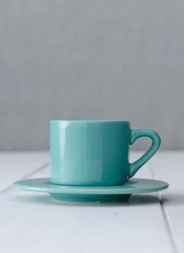 Blue coffee cup Stock Photos
