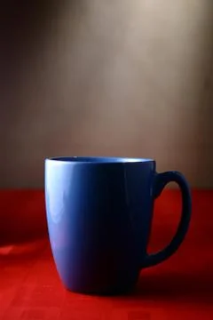Blue Coffee Mug Stock Photos