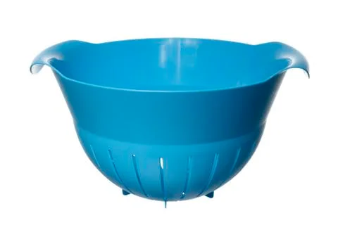 Blue colander Stock Photos