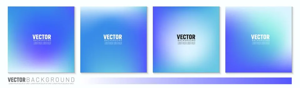 Blue, Cold, Gradient, Winter background for social media Stock Illustration