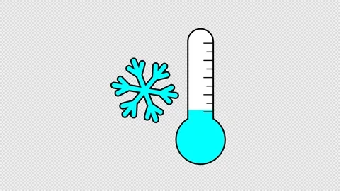 Blue cold thermometer 스톡 동영상 334193307