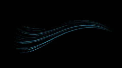 Blue cold wind flow effect Stock Footage 235794745