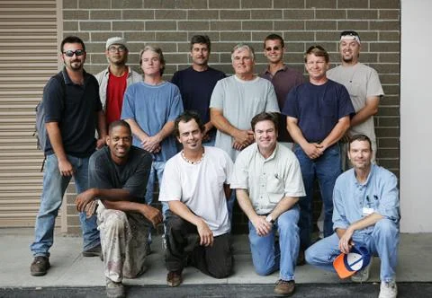Blue Collar Guys Stock Photos