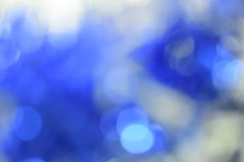 Blue color abstract background withe blurred defocus bokeh light for template Stock Photos