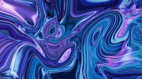 Blue color abstract marble texture liquid background Stock Illustration