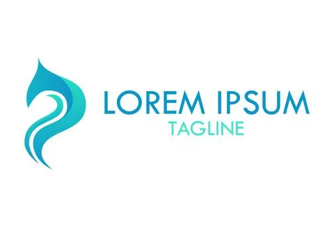 Blue Color Abstract Shape Elegant Bird Logo Design	 Illustrazione stock