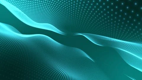 Blue color abstract trapcode form digital particle wave. Abstract motion wa.. 스톡 일러스트