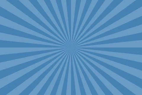 Blue color burst background. Rays background in retro style. Vector.	 Stock Illustration