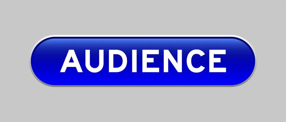 Blue color capsule shape button with word academic on gray background Stock Illustration