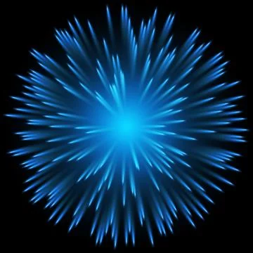 Blue color design with a burst. vector Stock Illustration