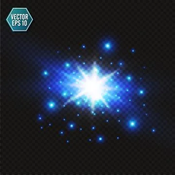 Blue color design with a burst. Vector illustration. Stock Illustration