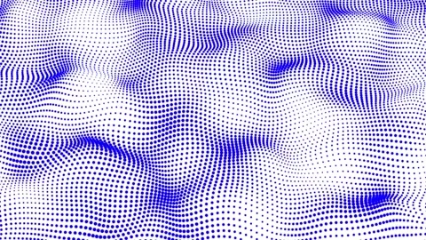 Blue color digital dot background animation. Dot pattern with halftone effe.. Stock Footage 291940195