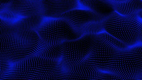Blue color digital dot background animation. Dot pattern with halftone effe.. Stock Illustration