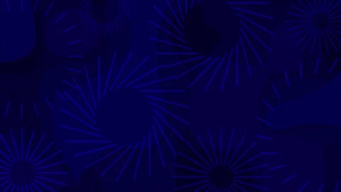 Blue color exploding circles over paper cut background Stock Footage 245420485