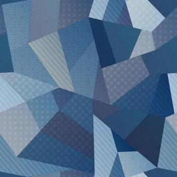 Blue color fabric seamless pattern Stock Illustration