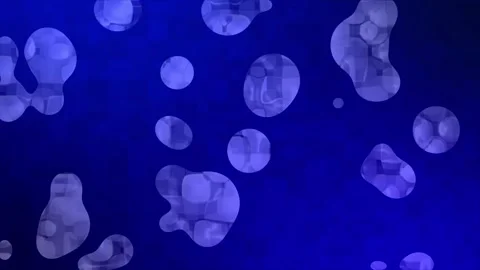 Blue color floating liquid moving upside minimal background Video stock 276890112