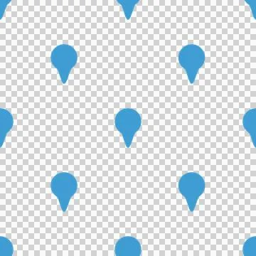 Blue color map pointer icon Foto stock