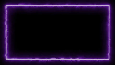 Blue color neon rectangle frame. neon lite frame. Neon abstract rectangle s.. Stock Footage 315550960