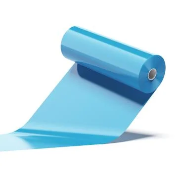 Blue Color plastic roll イラスト素材