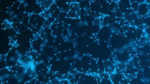 Blue color plexus technology background Stock-Footage 208850037