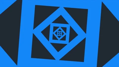 Blue color rotating squares background Stock Footage 204737499