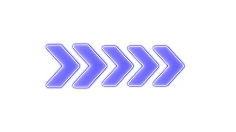 Blue color vector arrows collection .Next or right direction arrow on white.. Stock Footage 305166319